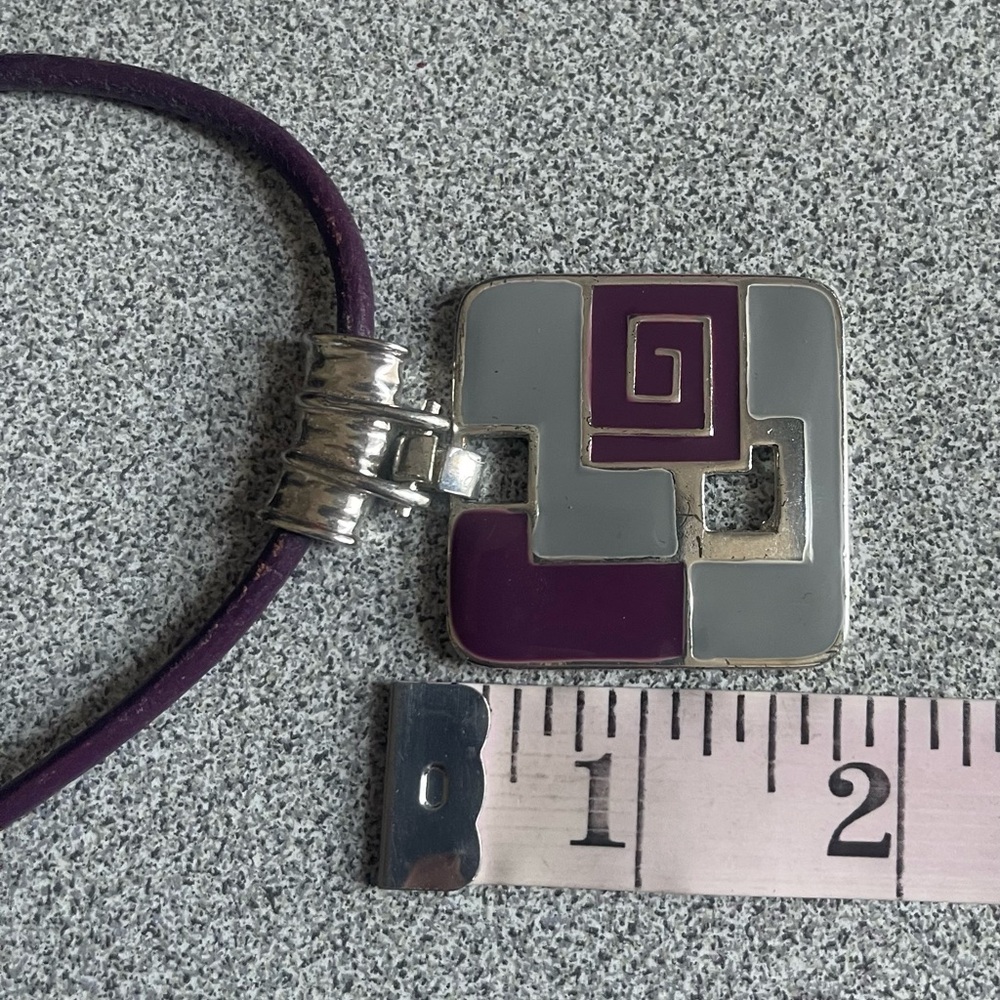 Purple & Grey Rope Necklace - Picture 6 of 9